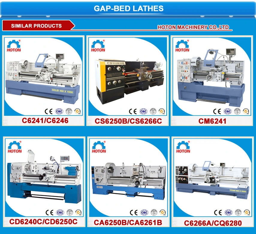 Heavy Duty Universal Horizontal Gap Bed Lathe Machine (C6266C)