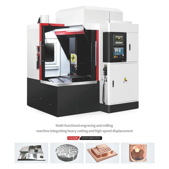 Máquinas-ferramentas CNC Centro de fresadora de gravação CNC para fabricação de moldes de gravação em metal